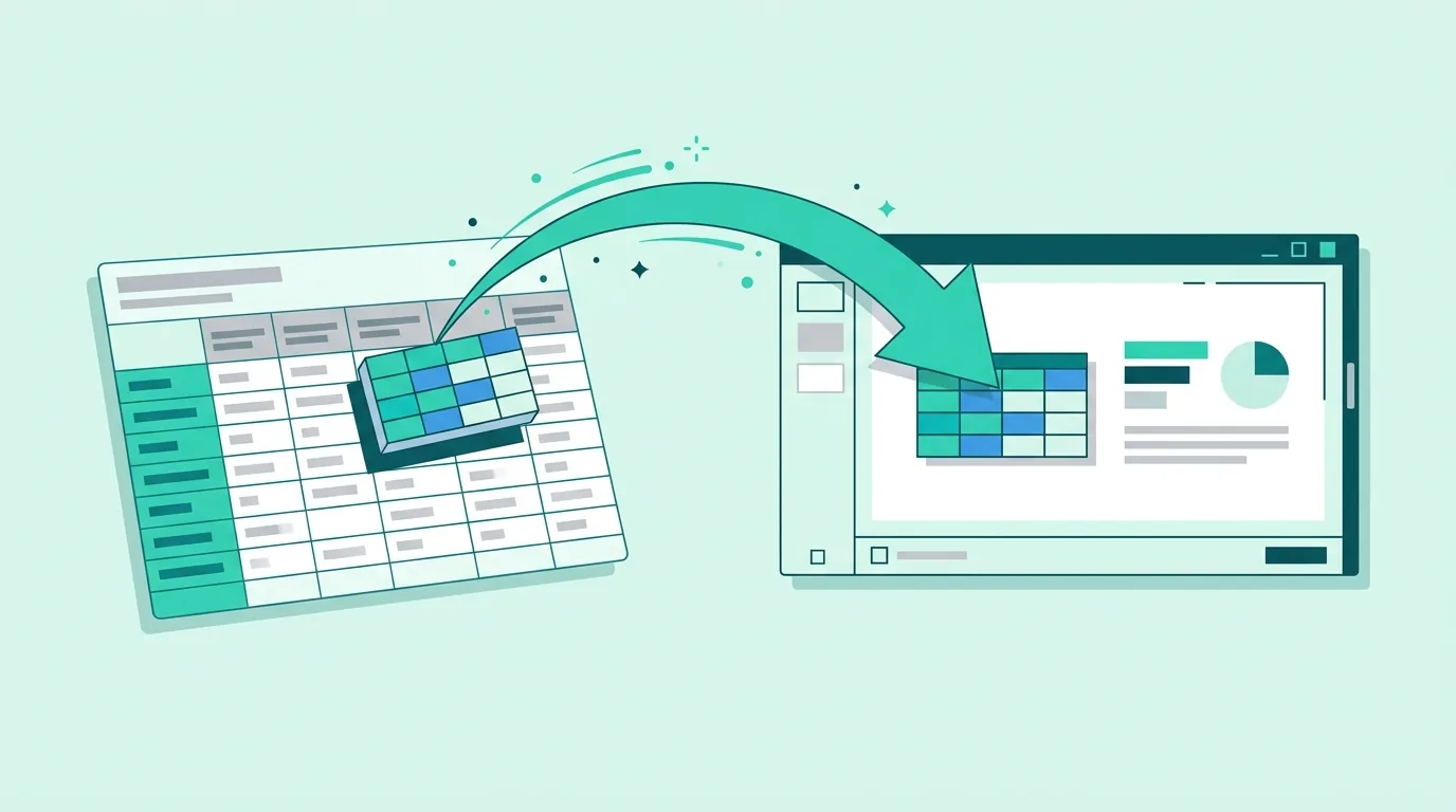 Excel Table to PowerPoint Without Losing Formatting