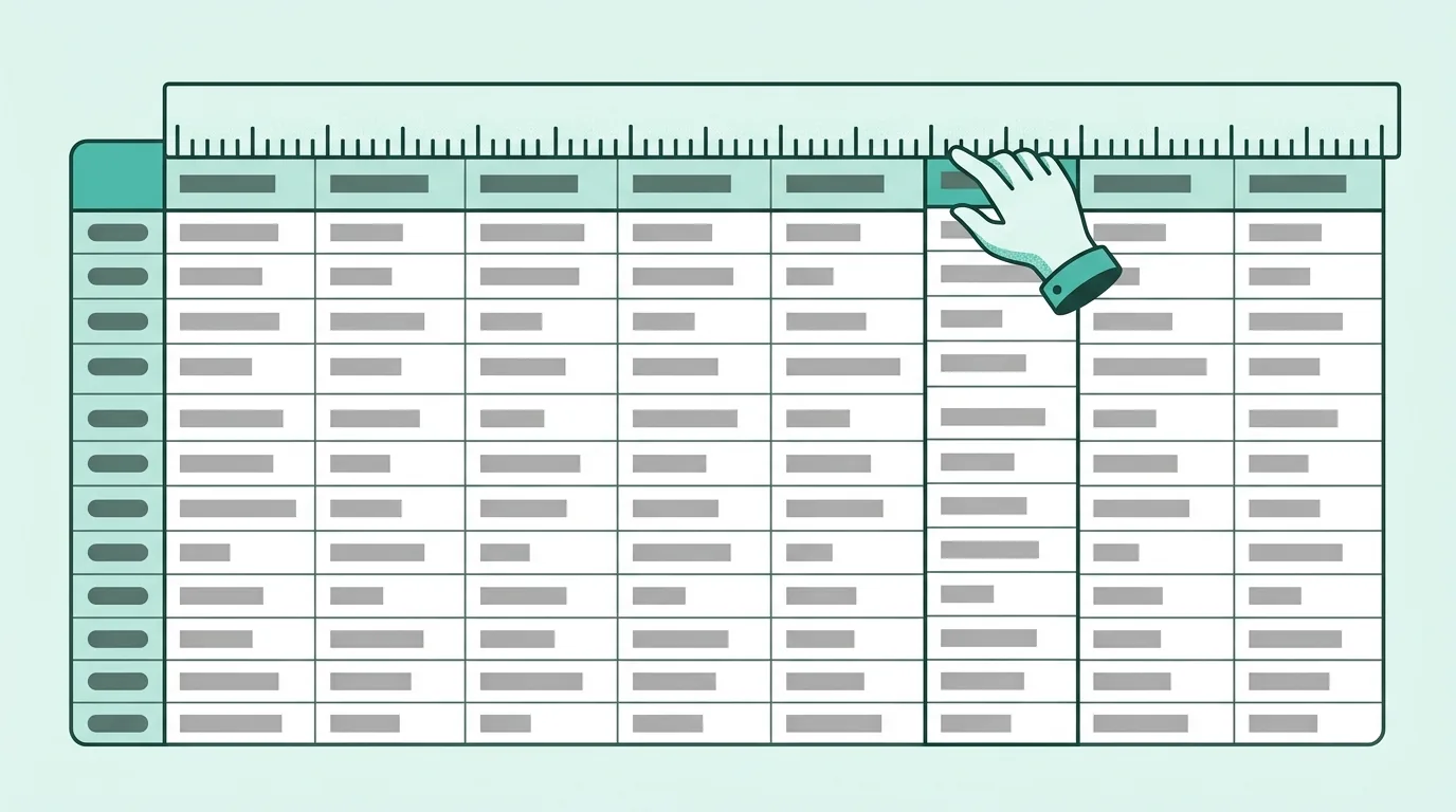 Excel Column Widths and Row Heights, Set Properly