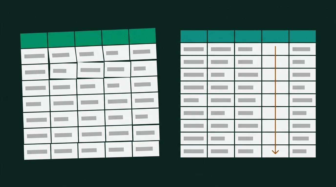 Excel Table Design: Rules That Make Tables Readable
